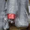 Mini Loaf Pans with Lids and Spoons (100 Pack, Red, 6.8oz) Rectangular Aluminum Foil Baking Pans