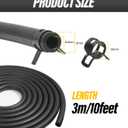 5 x ESEWALAS 20pcs Fuel Line Kit,9.85 Feet 1/4 Inch ID Fuel Line Hose,2/5" (11mm) ID Hose Clamps, Suitable For Motorcycle Small Engines, Tractors, Mowing Machine, Snow Machine.