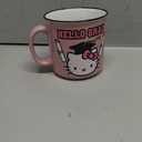 Silver Buffalo Sanrio Hello Kitty Hello Grad Graduation Glitter Ceramic Camper Mug, 20 Ounces