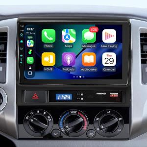 5G-WiFi6 (4Ram 64 ROM) Radio for Toyota Tacoma Upgrade 2005-2015, 9" Touch Head Unit-Wireless CarPlay Android Auto AM/FM/1080P Backup Camera