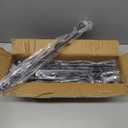 12Pcs Merchandising Hanging Strips with Hooks, 31 Inch Chip Rack with Label Header and 144 Clips, Potato Chip Bag Holder for Party, Concession, Snack & Store Retail Display, Black