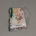 VERTKREA's Orange Floral Kitchen Window Curtains, Rod Pocket Curtains Tiers for Bathroom, Laundry Room, RV - 2 Panels, 2636 Inches