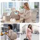 Qualyphant Breast Pump Bag for Spectra S1/S2 & Medela Insulated Cooler Bag, 13" Laptop Sleeve, Diaper Bags Backpack Lightweight, Water-resistant & Stylish for Work, Travel, Black