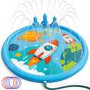 Peradix 3-in-1 Splash Pad for Kids, 67" Sprinkler Play Mat with 6 Rings – Toddler Summer Toys for Boys Girls & Family, Baby Splash Pad for Outside Backyard Garden Lawn Water Game