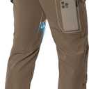 Moosehill Men's Hiking Pants: Lightweight & Stretch | Inner-thigh Vents, Roll-Up Legs, 6 Pockets, Breathable, Quick Dry, Waterresistant, for Trail, Travel & Camping