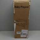 Travel Crib, Portable Crib for Baby, Pack and Play for Babies and Toddler, Lightweight Backpack Design, Foldable Travel Baby Playpen with Mattress(Dark Grey)