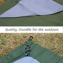 Orga'Neat Pocket Picnic Blanket, Beach Mat Waterproof Sandproof, Compact Lightweight Small Tarp for Camping, Hiking, Backpacking, Festival, Travel, Foldable in Bags (Army Green/Grey, 55"x60")