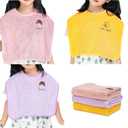 Baby Bibs for Girls or Boys, Toddler Bibs for Feeding (pink purple yellow)