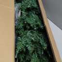 HOLLO STAR 6 ft Prelit Christmas Tree with 247 LED Lights, App Control, Artificial Pencil Christmas Tree with Multi-Color RGBW Lights, 715 Branch Tips, Skinny Xmas Tree, Metal Base, for Home, Party