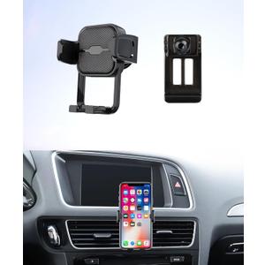 Car Phone Holder for 2009-2017 Audi Q5 / 2014-2017 Audi SQ5 Auto Accessories Navigation Bracket Interior Decoration Mobile Cell Phone Mount, 360 Rotation, Vehicle-Specific Custom Mount