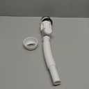 Bathroom White Sink Drain Kit, with Flexible Expandable P-Trap Sink Drain Pipe, Fits 1-1/4",1-1/2" and 2'' Drain Hole, Built-in Anti-Clogging Stopper, Anti-Odor Bathroom Sink Drain