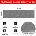 GOYLSER Jute Stair Treads Non Slip for Wooden Steps Set of 15, 8"x30" Non Slip Grey Stair Mats Indoor Stair Cover Step Pads, No Adhesive Step Traction, Grey