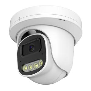 CQH 4MP PoE IP Turret Dome Camera with Microphone/Audio, IP Security Camera Outdoor Indoor Wired, Human Motion Detection, Waterproof IP66, 2.8mm Lens, 24/7 Recording, Night Vision 65ft