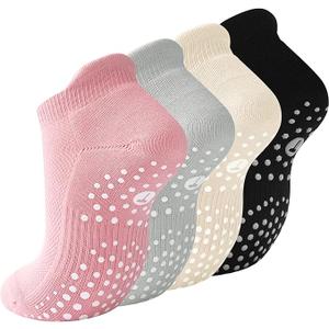 Non Slip Grip Socks for Men Women,Cushioned Grippy Slipper Sock Gifts for Yoga Pilates Hospital Nursing Home Elderly