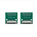 2 Pcs FFC FPC PCB Converter Board 15 Pin 1mm 0.5mm Pitch to Dip 2.54mm for FCC Cable Couple Extend Adapter