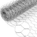 Chicken Wire Mesh,13.7"169" Poultry Wire Netting,1" Hole Size Hexagonal Galvanized Chicken Wire Mesh Fencing,Outdoor Anti-Rust Garden Animal Barrier Fence for Chicken Coop Barrier Rabbit Cage