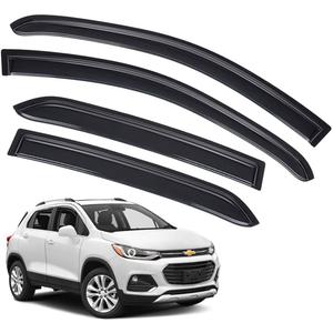 Rain Guards for Buick Encore 2013-2022/Chevrolet (Chevy) Trax 2014-2022, Tape-on Side Window Deflectors for Chevrolet Trax, Window Visors for Chevrolet Cars, for Chevrolet Car Accessories, 4 pcs Rain Guards for Buick Encore 2013-2022/Chevrolet (Chevy) Trax 2014-2022, Tape-on Side Window Deflectors for Chevrolet Trax, Window Visors for Chevrolet Cars, for Chevrolet Car Accessories, 4 pcs