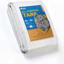GUARD SHIELD White Tarp 20x30 Feet Medium Duty All Purpose Poly Tarps Cover 7mil