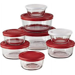 Anchor Hocking 16 Pc Glass Storage