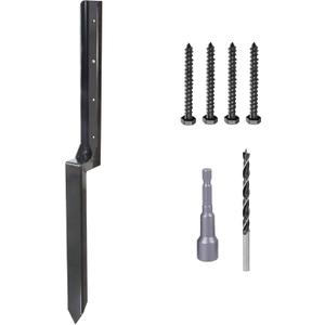 Thicker Fence Post Repair (Black 1 Pack)