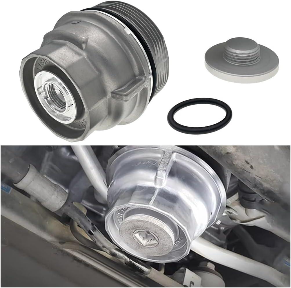 HZEL Car Oil Filter Housing Cap Assembly, OEM# 15620-31060 15643-31050 Vehicle Oil Filter Housing Cover, Aluminum Automotive Replacement Accessories Compatible with Venza Avalon RX350
