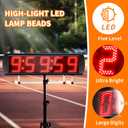 Race Clock with Tripod for Running Events, Large LED Stopwatch with Remote,Countdown/Count up Gym Timer for Home,Wall Digital Time Clocks