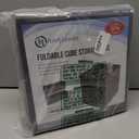 Handy Laundry Foldable Cube Storage Bins - 6 Pack - Decorative Fabric Storage Cubes are Collapsible & Great Organizer for Shelf, Closet or Underbed. Convenient for Clothes or Kids Toy Storage (Grey)