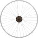 Hiland 26" 27.5" 28" x1.75" Alloy Bike Rim for 1.75 to 2.215 Inch Wide Tire, Front & Back MTB Wheelset with 7 Speed Freewheel, Bolt On Axle, Bicycle Accessories for Adult Bikes