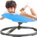 BABAMU Spinning Chair for Autistic Kids, Sensory Swivel Chair, Autism Sensory Products, Autism Toys, Sensory Toy for ADHD Children, Training Body Coordination (Blue)