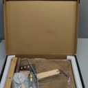 Sliding Pizza Peel, large Pizza Peel Metal Sliding Tray 16" X 13" Making 12 Inch, 304 Stainless Steel Metal Premium Pizza Board with Solid Wood Handle, and Pizza Cutter Wheel