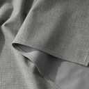 RYB HOME 100% Blackout Linen Textured Curtains 96 inches Long, Thermal Insulating Privacy Energy Saving for Bedroom Living Room Window Office Theater Baby Nursery, W 52 x L 96 in, Grey, 2 Panels