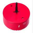 4 Inch Hole Saw with Arbor - Heavy Duty Steel Standard - 4 for Sawing Holes in Normal Wood, Plywood, Drywall, PVC Board and Plastic Plate
