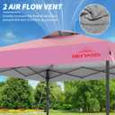 12x12 Pop Up Canopy, Easy Up Canopy Tent, Pink