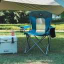 Camping Chairs Portable Folding Lightweight Outdoor Lawn Chair, Blue, Large