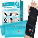 Wrist Ice Pack Wrap - Cold Therapy for Instant Pain Relief and Treatment of Carpal Tunnel, Tendonitis, Injuries, Swelling, Rheumatoid Arthritis, Sprains - Hand Support Brace with Reusable Gel Packs
