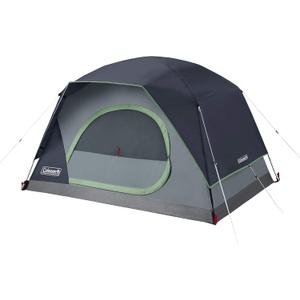 Coleman Skydome Tent with 5 Minute Setup, 2/4/6/8-Person Weatherproof Tent with Rainfly & Carry Bag, 20% More Headroom Than Traditional Canopies (Contains PFAS, Blue)