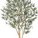 Realead Tall Faux Olive Tree 9ft - Realistic Large Silk Olive Tree Artificial Indoors - Fake Olive Trees with Branches and Fruits - Artificial Olive Trees for Home Office Decor Indoor