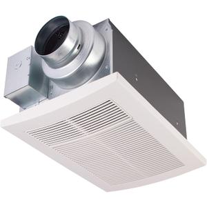 Panasonic WhisperWarm Ceiling Mount Bathroom Exhaust Fan with Heater, 50-80-110 CFM, FV-0511VH1