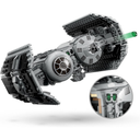 LEGO Star Wars TIE Bomber Model Building Kit, Star Wars Toy Starfighter with Gonk Droid Figure, Darth Vader Minifigure and Lightsaber, Collectible Star Wars Gift for 9 Year Olds, 75347