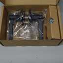 Amazon Basics Manchester Reversible Privacy Door Lever, Keyless, Matte Black, 1-Pack