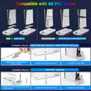 PS5 Cooling Station Stand RGB with Dual Controller Charging Station for PlayStation 5 Console, PS5 Accessories Incl. Controller Charger, Cooling Fan, Headset Holder, 3 USB Hub (color-white)