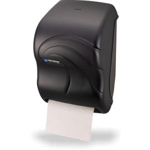 San Jamar Ocean Tear-N-Dry Paper Towel Dispenser, Storage Solution for Bathroom and Kitchen, 16.5" x 11.75" x 9.25", 1 Count, Black Pearl, 1 Pack