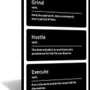 Inspirational Positive Wall Art Inspiring Grind Hustle Execute Words Printed on Canvas Motivational Affirmative Quotes Poster Artwork for Framed Home Living Room Office Wall Decoration [24''Wx36''H]
