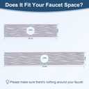 Faucet Mat for Kitchen Sink, 23.6"x 3.9" Fast Drying Diatomite Stone Sink Tray, Kitchen Sink Splash Guard, Water Absorbing Stone Tray for Sink, White