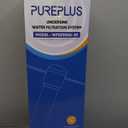 PUREPLUS Under Sink Water Filter, 40,000 Gallons Capacity, 99.99% Chlorine Reduction, NSF/ANSI 42 Certified, Removes Heavy Metals and Chlorine, Direct Connect Under Counter Water Filtration System