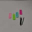 (4 Pack) ONEBOM Silicone TV Remote Case Cover, Anti-Slip Lightweight Silicone Protective Control Case with LanyardGlow Green&Glow Pink&Sky Blue&Rose Red
