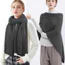 Scarf for Women, Pashmina Shawl Wraps for Evening Dresses, Large Winter Scarves Women, Scarf for Winter, Grey