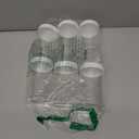 SATINIOR 6 Pack 12 oz Plastic Jars Containers with Lids Wide-mouth Refillable Leakproof Reusable Round Empty Jars for Travel Cosmetic Dry Food Spice Cookie Candy Home Kitchen Organizing(White)