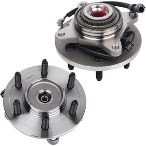 Autoround 515079 Front Wheel Bearing and Hub Assembly Fit for Ford F-150 4WD 2005-2008, F-150 Heritage 2004, Lobo 2005-2008, Lincoln Mark LT 2006-2008, 6 Lugs w/ABS, Set of 2 Autoround 515079 Front Wheel Bearing and Hub Assembly Fit for Ford F-150 4WD 2005-2008, F-150 Heritage 2004, Lobo 2005-2008, Lincoln Mark LT 2006-2008, 6 Lugs w/ABS, Set of 2