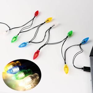 2Pack LED Christmas Lights Charging Cable,USB and Bulb Charger,50inch 10led Multicolor Available with Phone 5,5s,6,6plus,6s,6s Plus,7,7plus,8,8plus,X,XR,XS,XS Max,11Pro Max, 12 Pro max